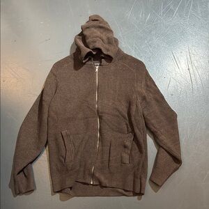 Men's Brown Banana Republic Sweater with Hood